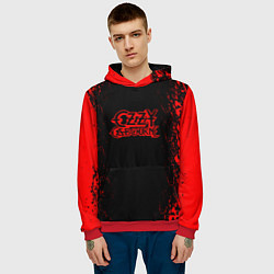 Толстовка-худи мужская Ozzy Osbourne, цвет: 3D-красный — фото 2