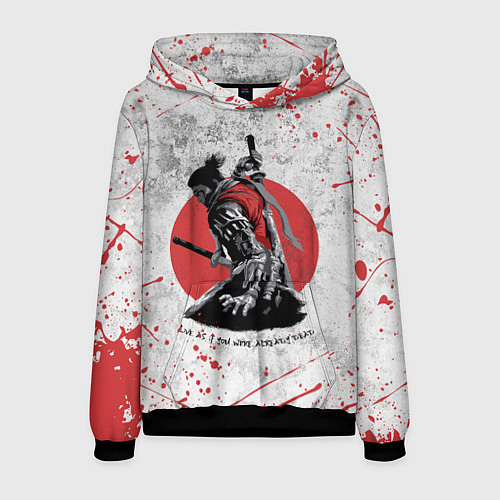 Мужская толстовка SEKIRO SHADOW DIE TWICE / 3D-Черный – фото 1