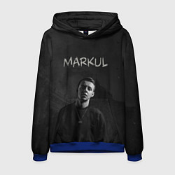 Толстовка-худи мужская MARKUL, цвет: 3D-синий