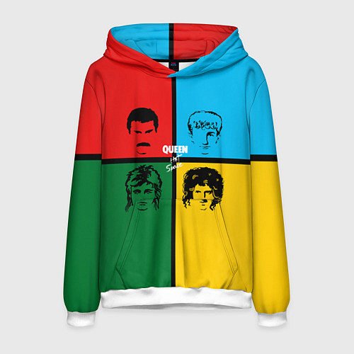 Мужская толстовка Queen / 3D-Белый – фото 1