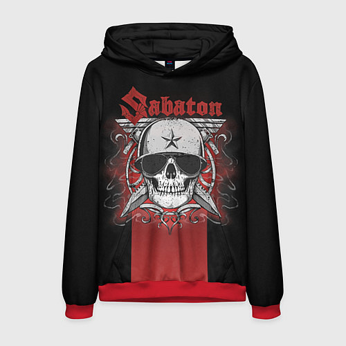 Мужская толстовка Sabaton Army Skull / 3D-Красный – фото 1