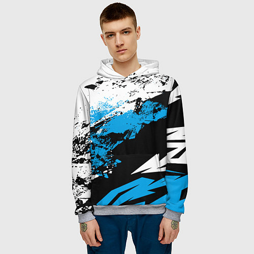 Мужская толстовка Bona Fide / 3D-Меланж – фото 3