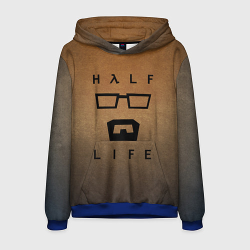 Мужская толстовка HALF-LIFE / 3D-Синий – фото 1