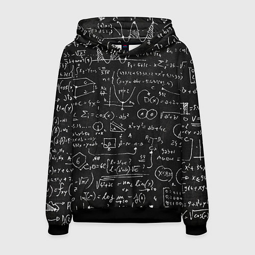 Мужская толстовка Математические формулы / 3D-Черный – фото 1