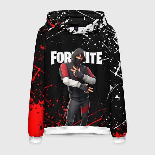 Мужская толстовка FORTNITE IKONIK / 3D-Белый – фото 1