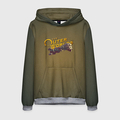 Мужская толстовка The outer Worlds / 3D-Меланж – фото 1