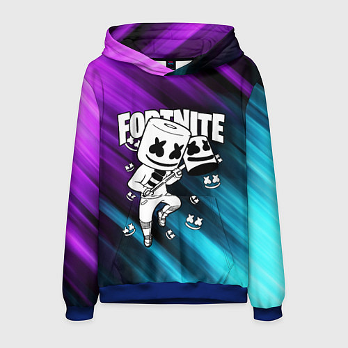Мужская толстовка FORTNITE X MARSHMELLO / 3D-Синий – фото 1