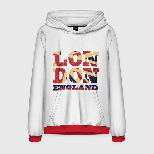 Мужская толстовка London / 3D-Красный – фото 1