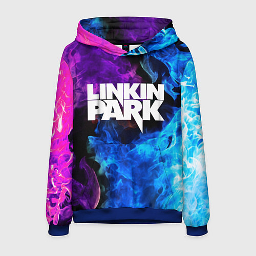 Мужская толстовка LINKIN PARK / 3D-Синий – фото 1