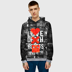 Толстовка-худи мужская LOVE DEATH ROBOTS LDR, цвет: 3D-меланж — фото 2
