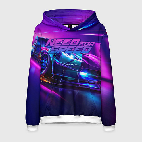 Мужская толстовка Need for Speed / 3D-Белый – фото 1