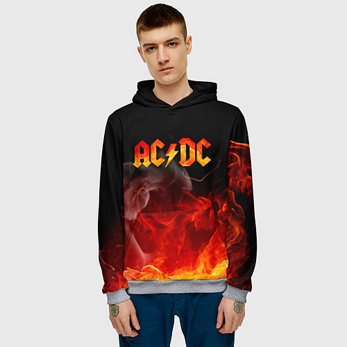 Мужская толстовка ACDC / 3D-Меланж – фото 3