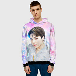 Толстовка-худи мужская БТС 2020 Season Greeting Чимин, цвет: 3D-черный — фото 2