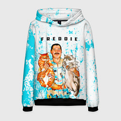 Толстовка-худи мужская Queen, цвет: 3D-черный