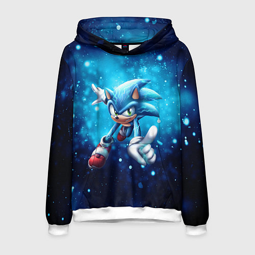 Мужская толстовка SONIC / 3D-Белый – фото 1