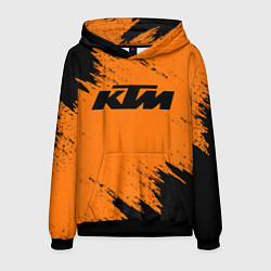 Толстовка-худи мужская KTM цвета 3D-черный — фото 1