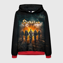 Толстовка-худи мужская Sabaton, цвет: 3D-красный