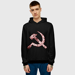Толстовка-худи мужская Anime USSR, цвет: 3D-черный — фото 2