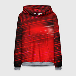 Толстовка-худи мужская Красный свет, цвет: 3D-меланж