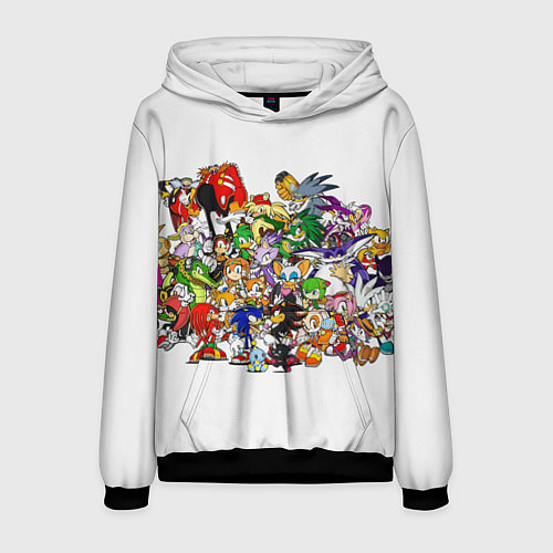 Мужская толстовка SONIC / 3D-Черный – фото 1