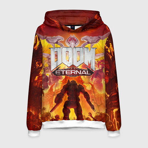 Мужская толстовка DOOM Eternal / 3D-Белый – фото 1