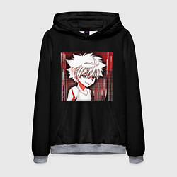 Толстовка-худи мужская Hunter x Hunter Киллуа Killua, цвет: 3D-меланж