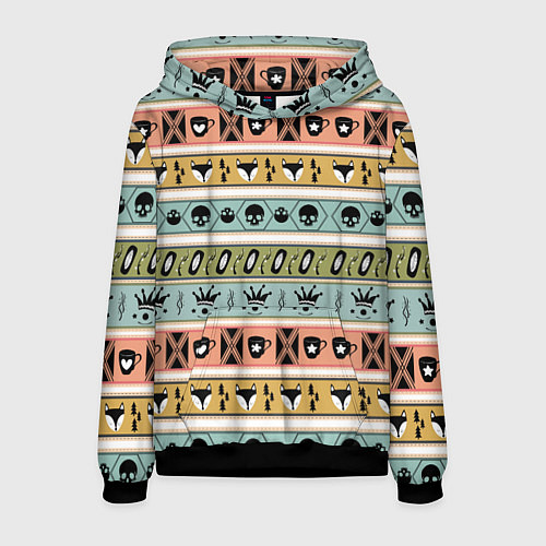 Мужская толстовка Pattern 1 / 3D-Черный – фото 1