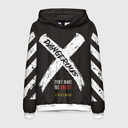 Толстовка-худи мужская Off-White: Dangerous, цвет: 3D-белый