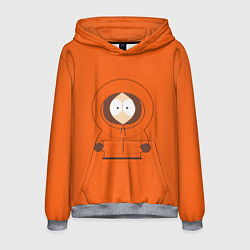 Толстовка-худи мужская ЮЖНЫЙ ПАРК, цвет: 3D-меланж