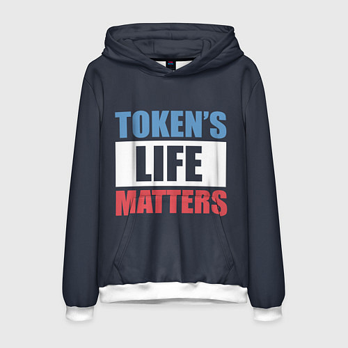 Мужская толстовка TOKENS LIFE MATTERS / 3D-Белый – фото 1