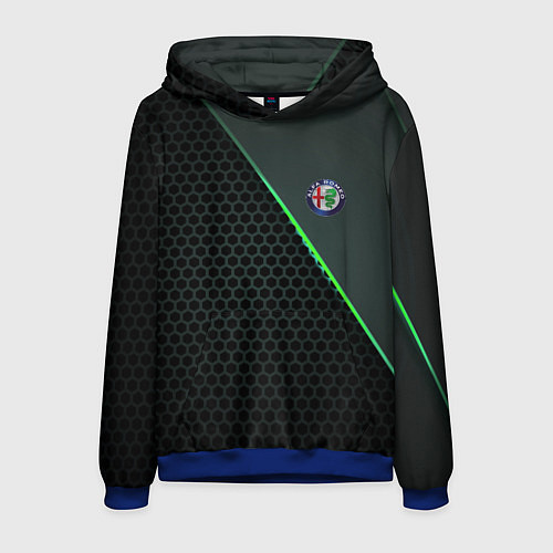 Мужская толстовка Alfa Romeo / 3D-Синий – фото 1