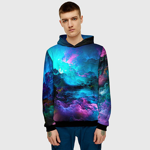 Мужская толстовка Fantasy / 3D-Черный – фото 3