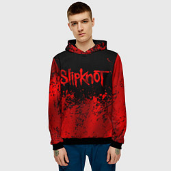 Толстовка-худи мужская Slipknot 9, цвет: 3D-черный — фото 2