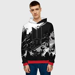 Толстовка-худи мужская BTS, цвет: 3D-красный — фото 2