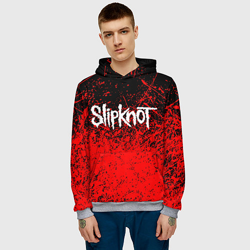 Мужская толстовка SLIPKNOT / 3D-Меланж – фото 3