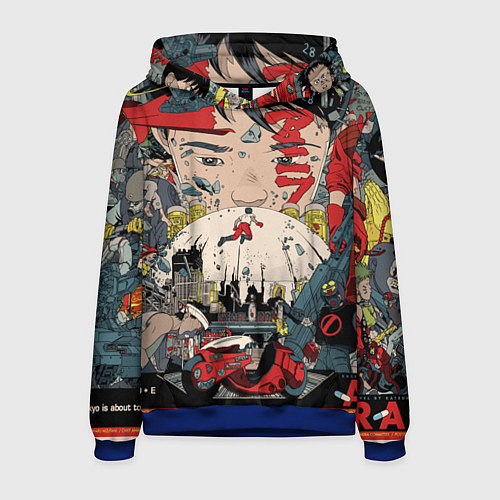 Мужская толстовка AKIRA / 3D-Синий – фото 1