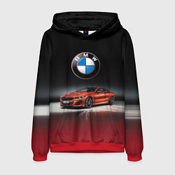 Толстовка-худи мужская BMW, цвет: 3D-красный
