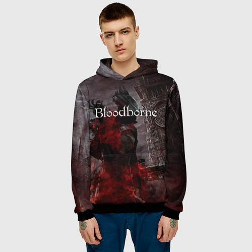 Мужская толстовка Bloodborne / 3D-Черный – фото 3