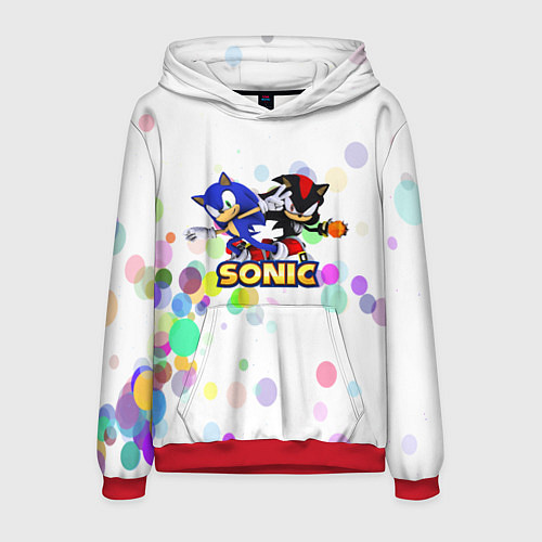 Мужская толстовка SONIC / 3D-Красный – фото 1