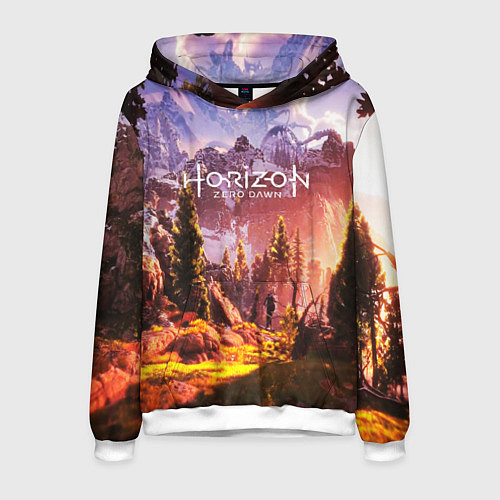 Мужская толстовка Horizon Zero Dawn / 3D-Белый – фото 1