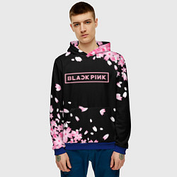 Толстовка-худи мужская BLACKPINK, цвет: 3D-синий — фото 2