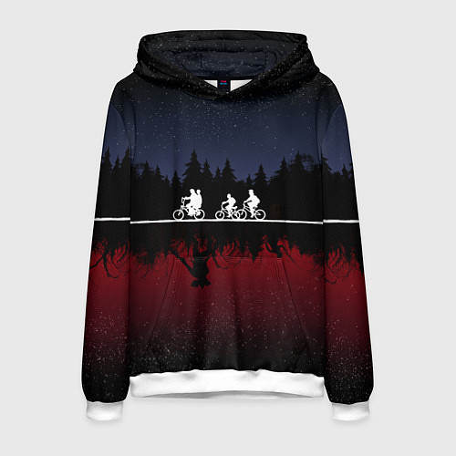 Мужская толстовка Очень странные дела / 3D-Белый – фото 1