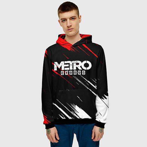 Мужская толстовка METRO EXODUS / 3D-Черный – фото 3