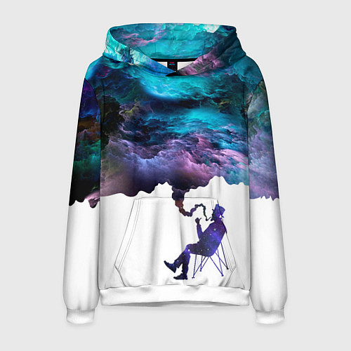 Мужская толстовка Smoky dreams / 3D-Белый – фото 1