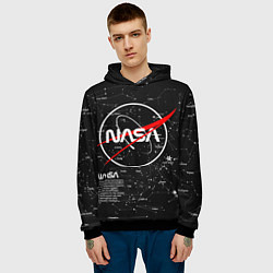Толстовка-худи мужская NASA, цвет: 3D-черный — фото 2
