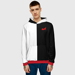 Толстовка-худи мужская Monokuma, цвет: 3D-красный — фото 2