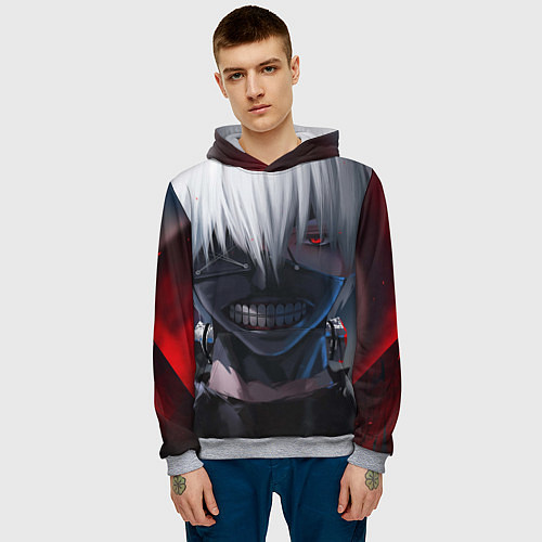 Мужская толстовка TOKYO GHOUL / 3D-Меланж – фото 3