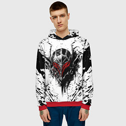 Толстовка-худи мужская BERSERK, цвет: 3D-красный — фото 2
