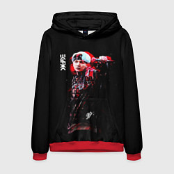 Толстовка-худи мужская BTS, цвет: 3D-красный