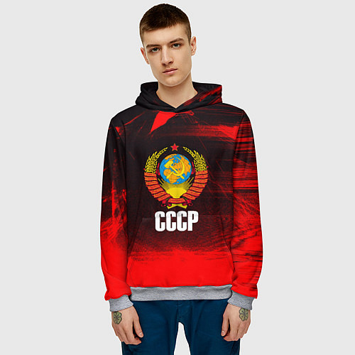 Мужская толстовка СССР / 3D-Меланж – фото 3